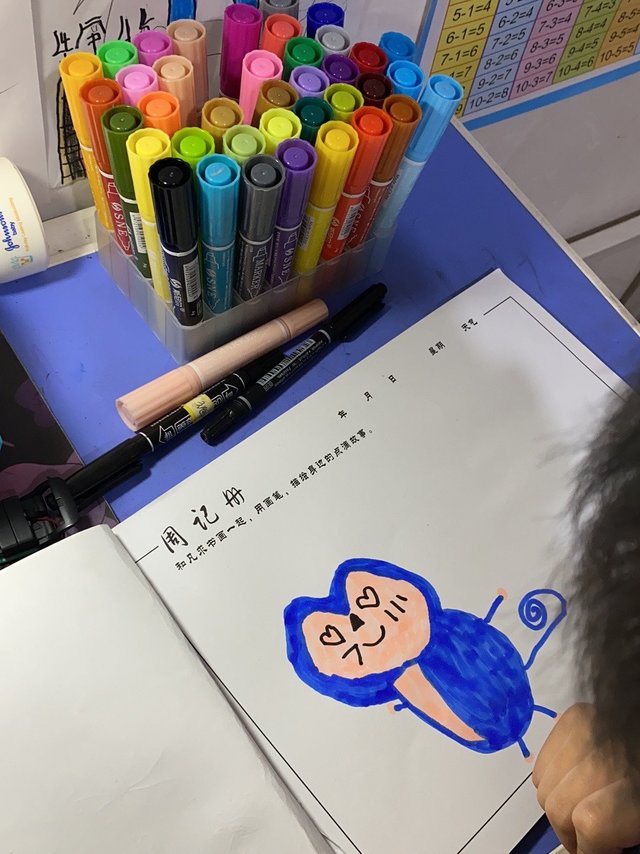 
很好画画课老师推荐  油性马克笔可叠色