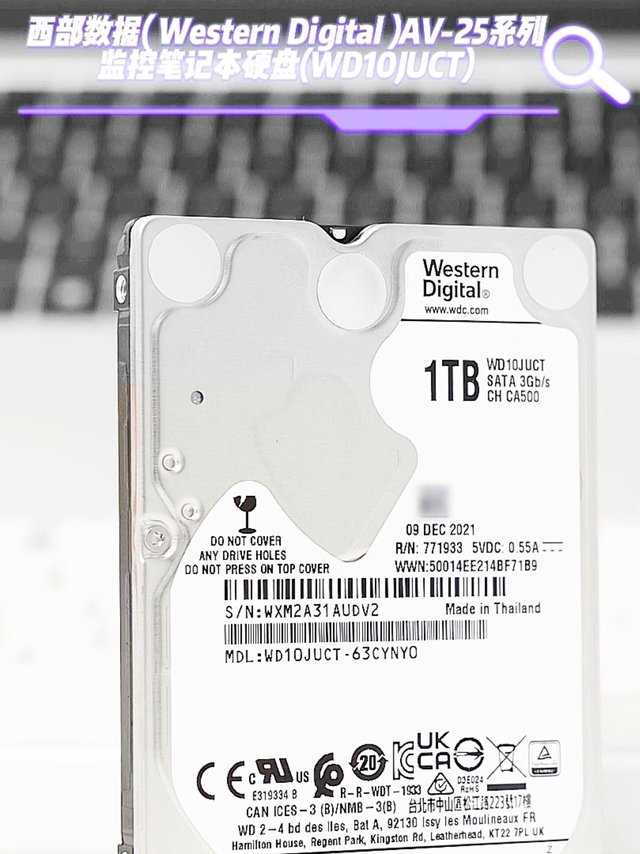 西部数据 2.5英寸硬盘 WD AV-25系列 1TB
