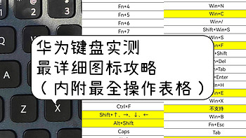 || 好物 || 篇一：最详细攻略，你真会用华为键盘吗？华为matepad键盘刚需实测！（内附详细隐藏按键使用表）