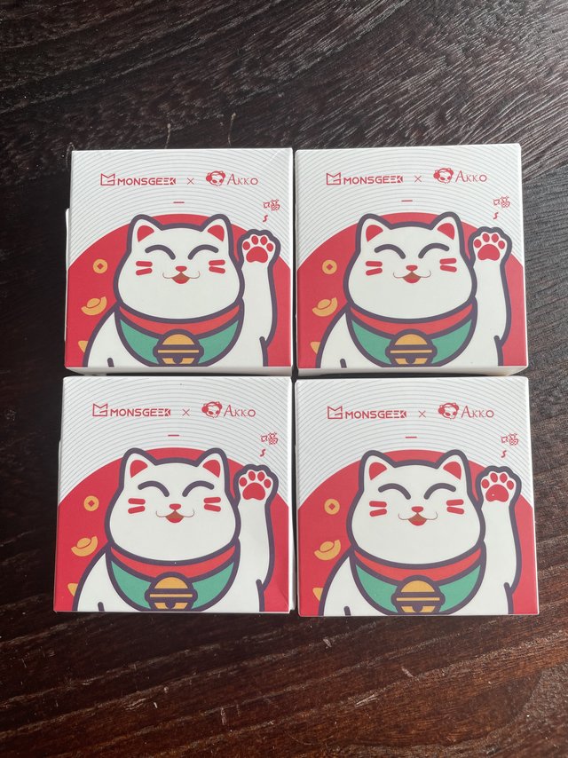 0元购的AKKO猫爪键帽开箱