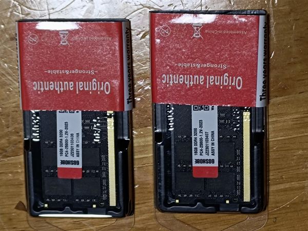 拼多多上230元买了32G DDR4 3200笔记本内存