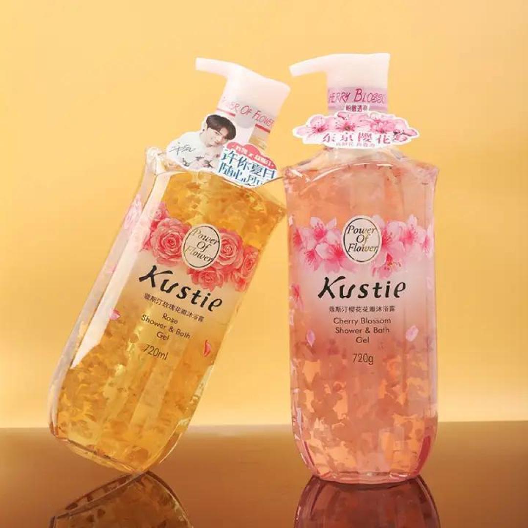 现在的沐浴露居然还带真花