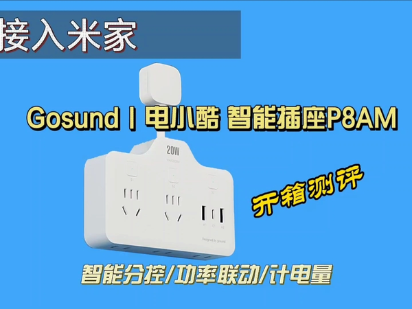 Gosund丨电小酷智能插座P8AM开箱