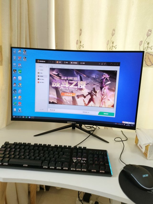 很不错电脑速度很快显示器很漂亮