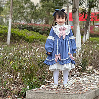 儿童洛丽塔女童lolita裙子2023新款宝宝春装蓬蓬连衣裙小童公主裙