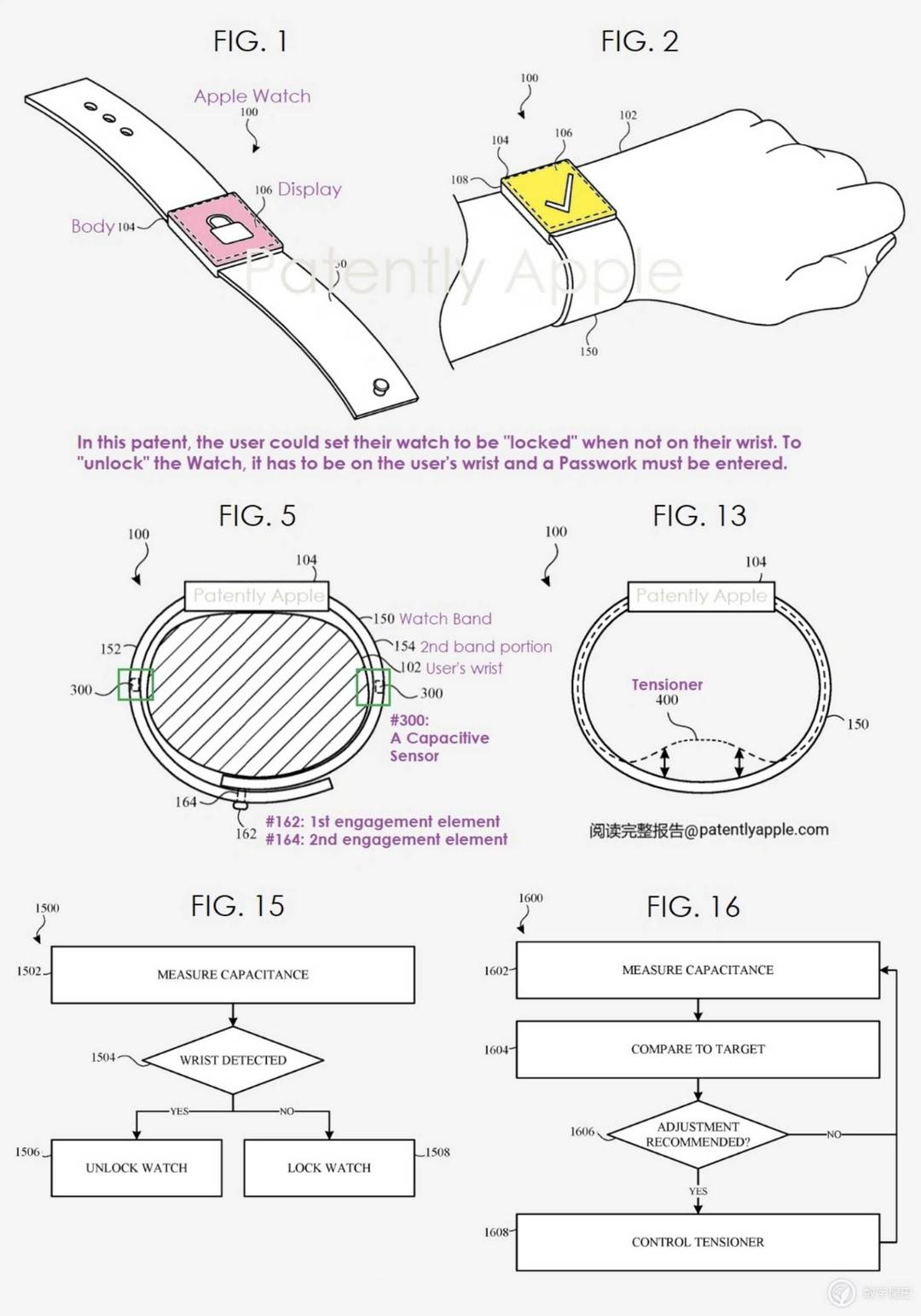 Apple Watch 手表新专利：可根据场景电动调整表带松紧