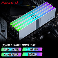 阿斯加特（Asgard）32GB(16Gx2)套装DDR43200台式机内存条RGB灯条女武神瓦尔基里B-die颗粒（C14）