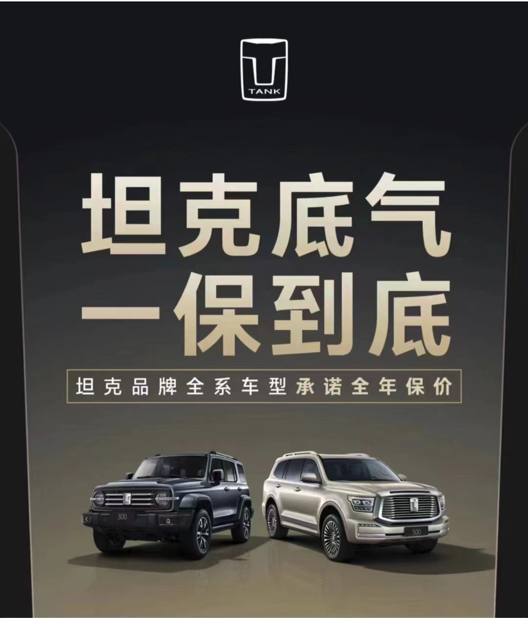 坦克品牌全系车型承诺全年保价