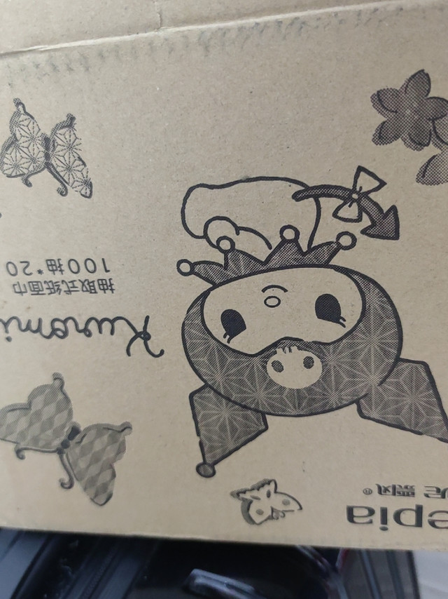 库洛米好可爱,纸箱上的也有库洛米呜呜呜呜