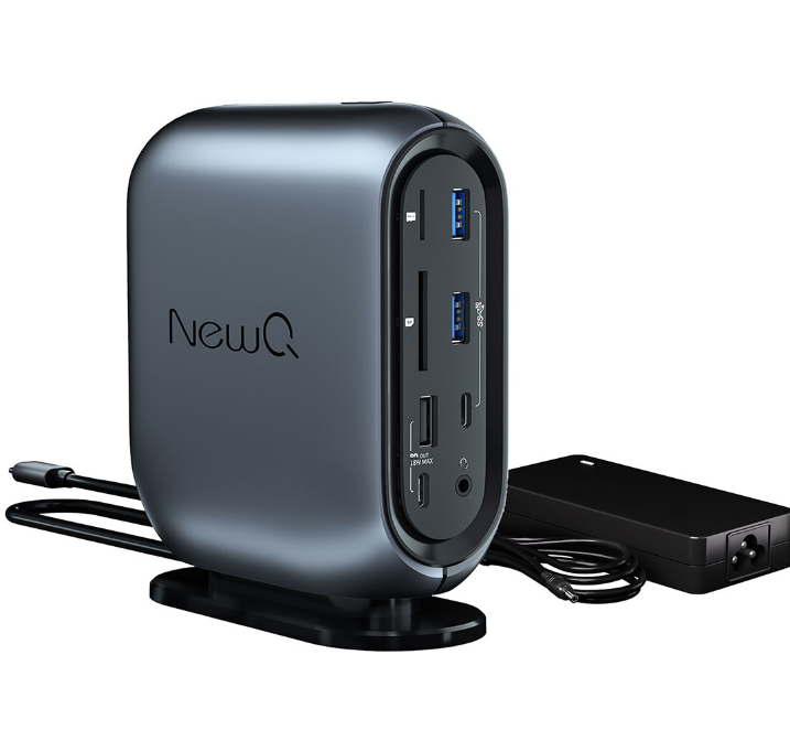 NewQ 推出 16合1 USB-C 扩展坞，可支持三台 4K 显示器连接