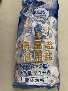 雪天零添加未加碘海晶盐300g*7