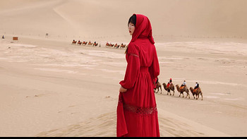 沙漠拍照衣服超仙异域风情女装西域古装出游胡杨林敦煌旅游连衣裙