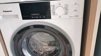 松下洗烘套装 白月光mini 8kg全自动滚筒洗衣机3GQE2+601