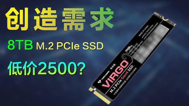 从未打过这么富裕的仗？8TB M.2 SSD超低价