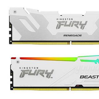 金士顿发布 FURY Beast DDR5 “野兽”白色特别版内存、最高6000MHz