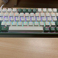 bow绿白配送茶轴有线机械键盘