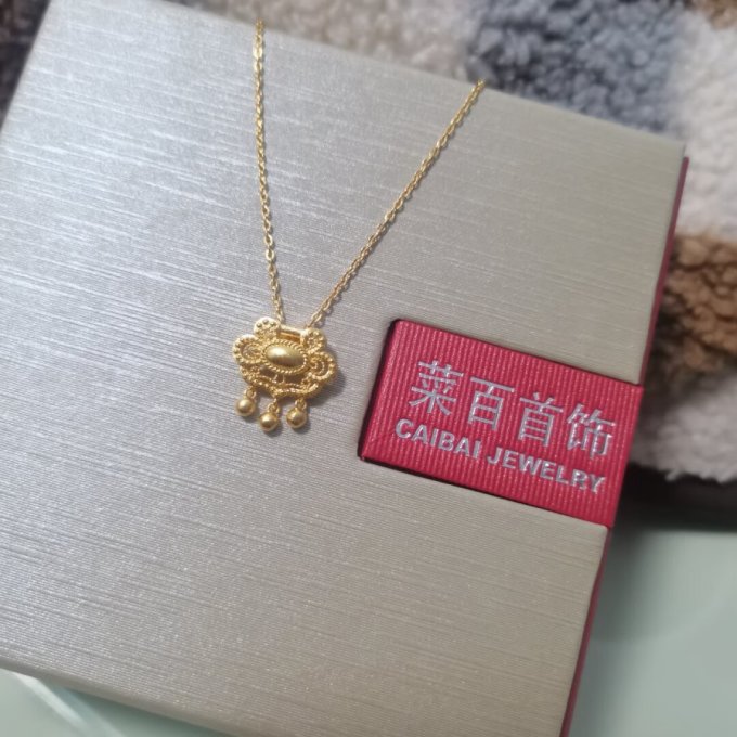 菜百首饰黄金项链