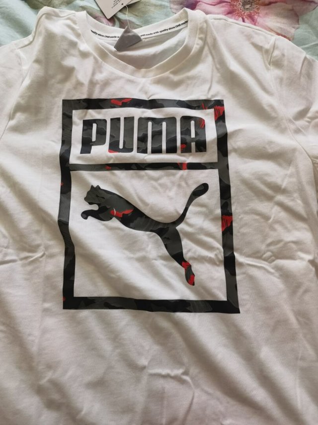 puma纯棉半袖，棉质很好，比较薄，图案