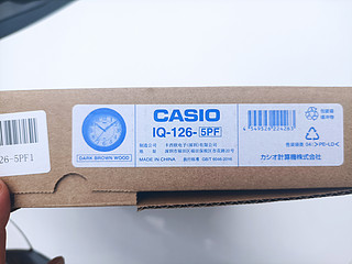 超值的卡西欧实木石英钟IQ1265PF1