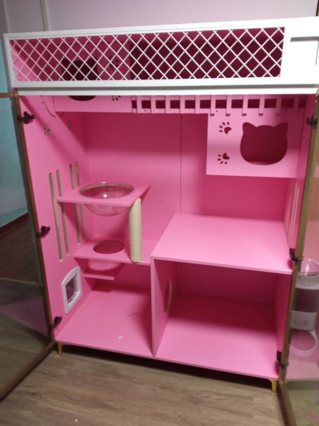 自带猫爬架的猫咪城堡🐱超大内部空间