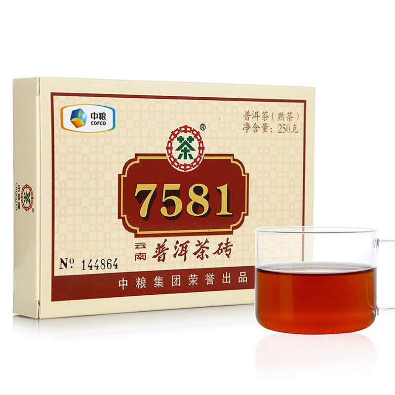 试喝入门级熟普 3  中茶7581普洱茶砖