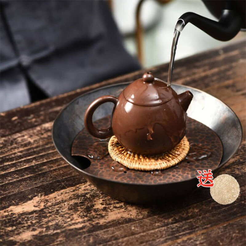 日式碗式铜壶承，让你享受袅袅茶香