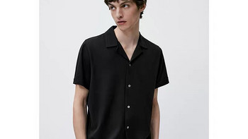 给另一半的爱 篇五百四十八：棉麻混纺衬衫，纯黑色