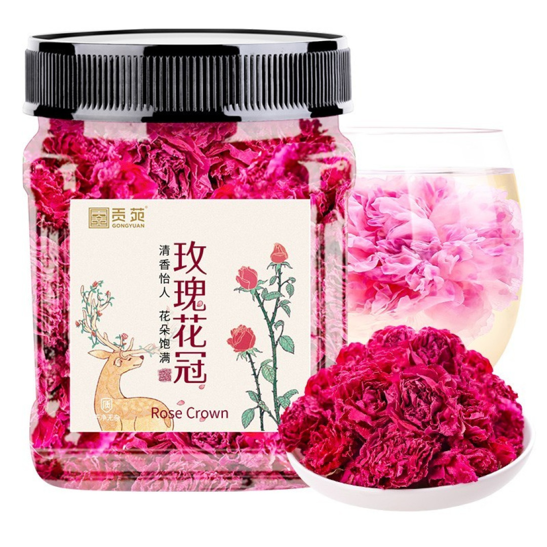 要美丽更要健康,多喝玫瑰花茶。