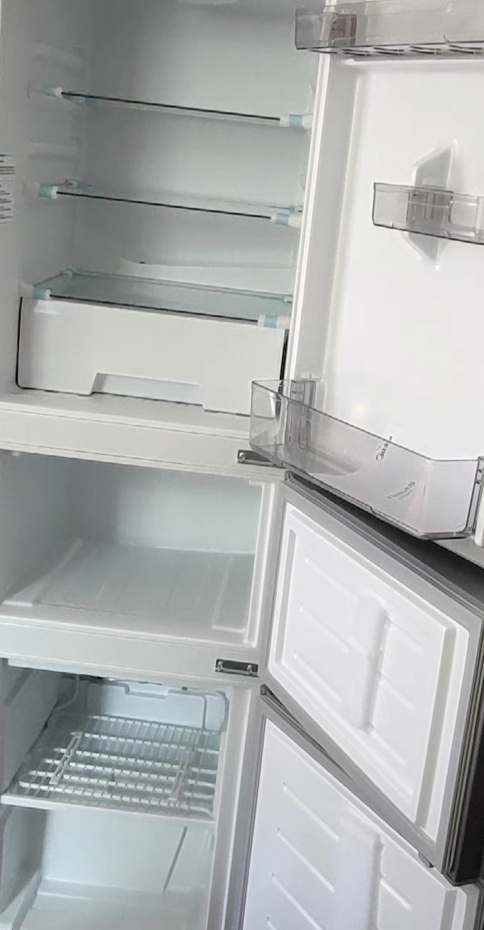美的对开门冰箱