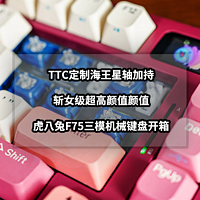 TTC定制海王星轴加持丨斩女级颜值的虎八兔F75机械键盘开箱