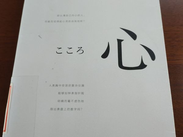 夏目漱石的代表作，《心》，读后有感