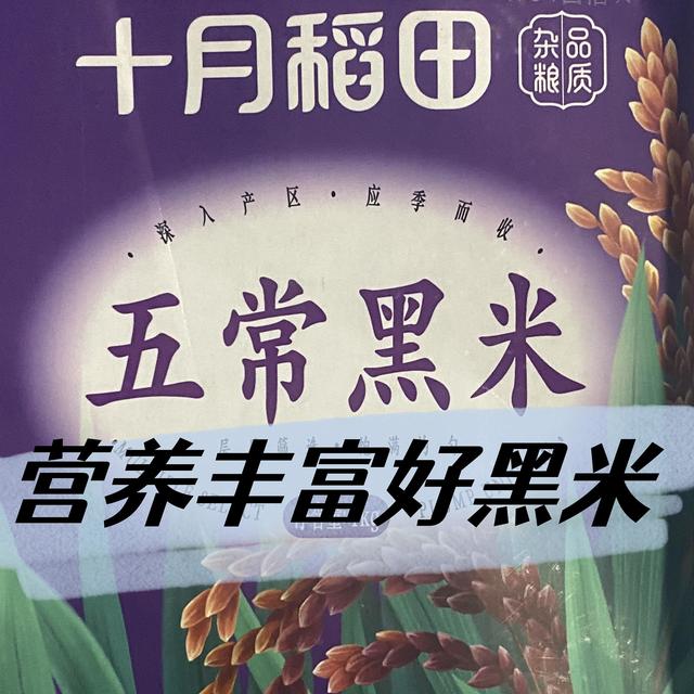 幼崽辅食好食材，十月稻田五常黑米