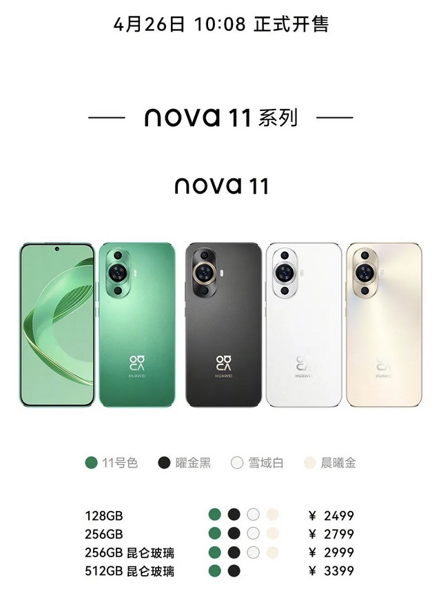 华为NOVA 11上市，你会在意没有5G吗？