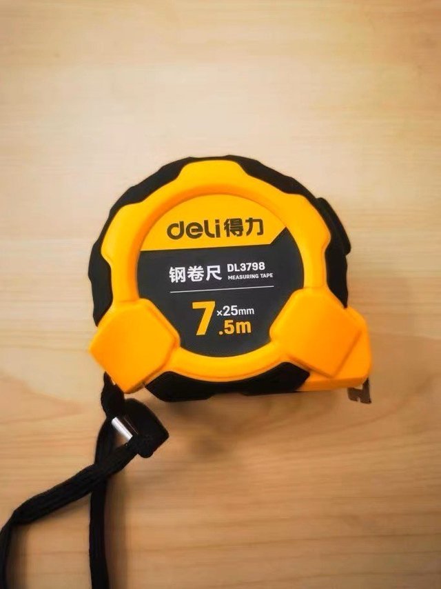 得力钢卷尺5米正品家用量尺子