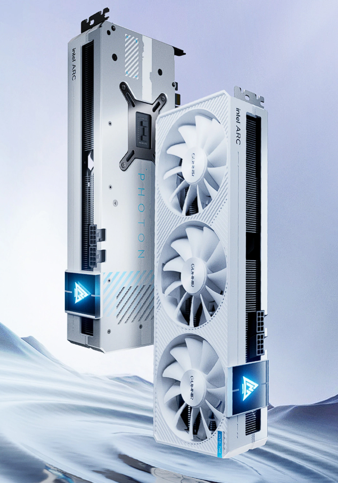白色更简洁:蓝戟发布 Arc A770 / A750 Photon 白色版非公显卡