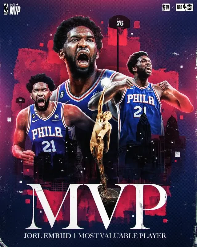 实至名归！NBA76人恩比德荣获常规赛MVP