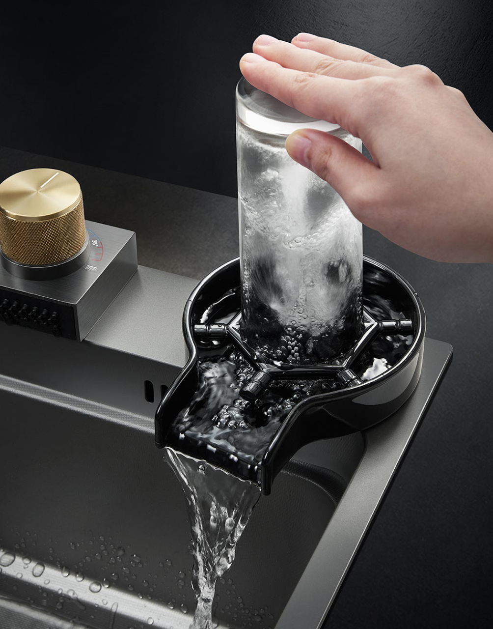 小米有品上新纳米水槽，折叠沥水架+增压洗杯器，3D压纹防划耐磨、单双槽随心换