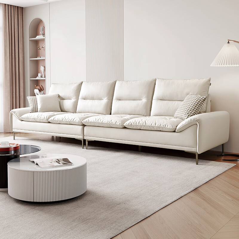 全友奶油风科技布沙发，尽享简约的浪漫、低调的奢华