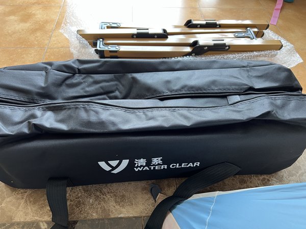 清系99元特价的碳钢露营蛋卷桌