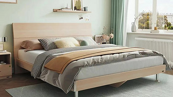 全友简约板式床白橡木色特别值得入手的商品，性价比特别的高！