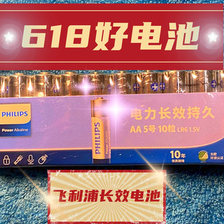 胖头小队长真心推荐，618必入好电池，飞利浦碱性5号电池