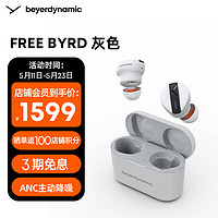 拜雅（beyerdynamic）费兰朵FREEBYRD真无线主动降噪蓝牙耳机音乐入耳式蓝牙5.2灰色