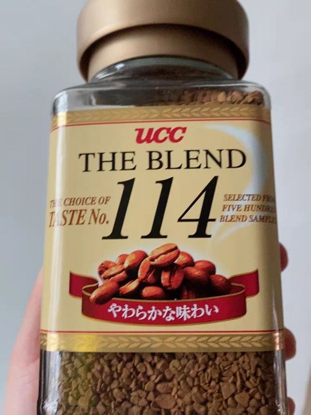 试喝日本ucc进口114速溶咖啡粉