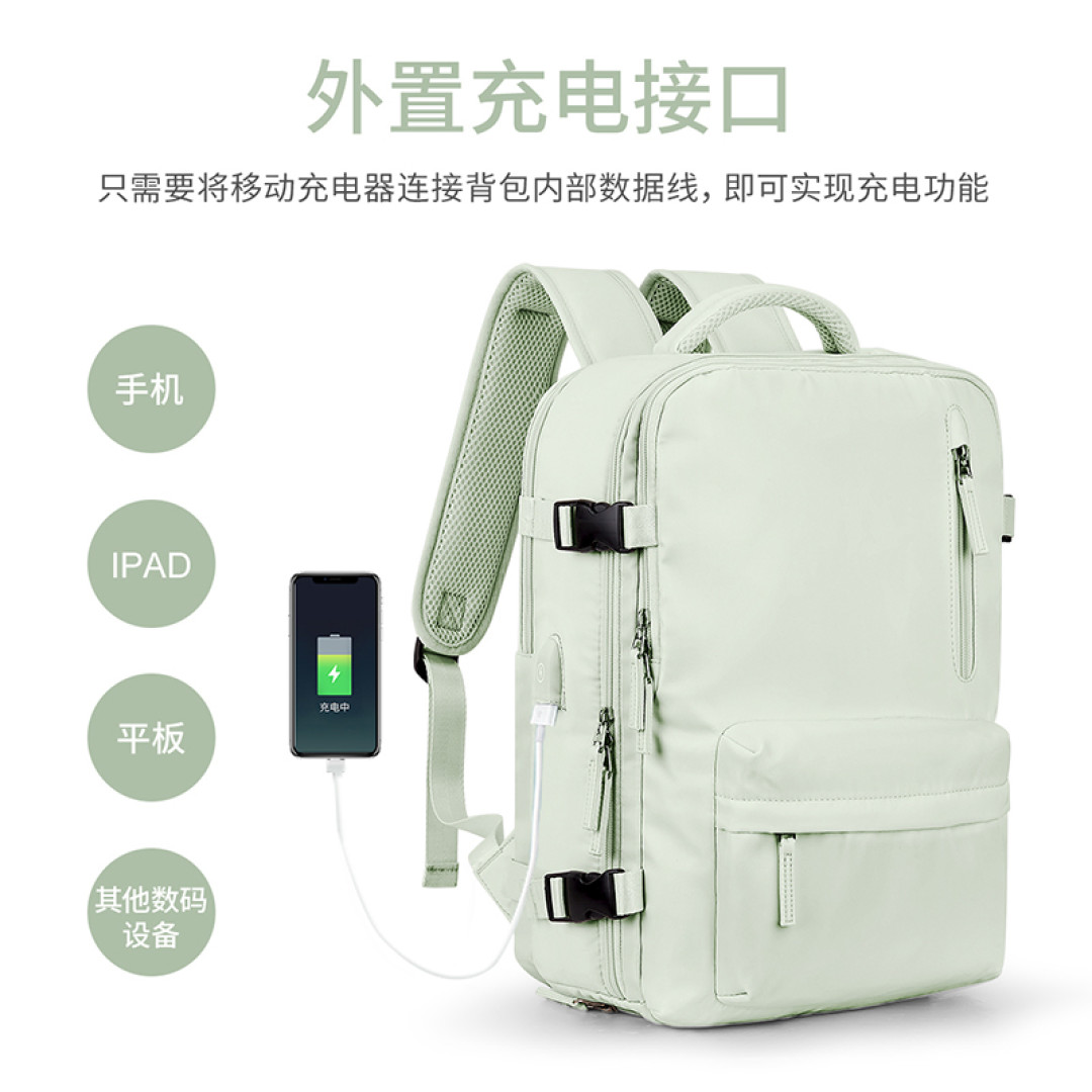 旅行必备双肩包超级方便能装
