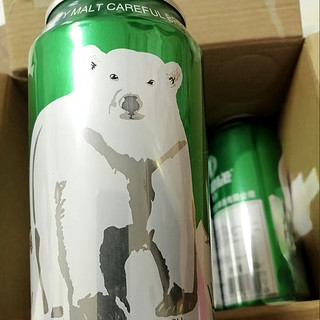 精粮啤酒亲民的价格，大白熊