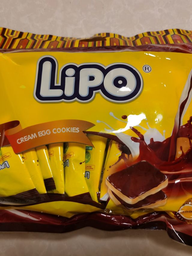 lipo利葡巧克力味面包干
