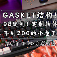 GASKET结构！98配列！定制轴体！200元区间的阿考斯机械键盘