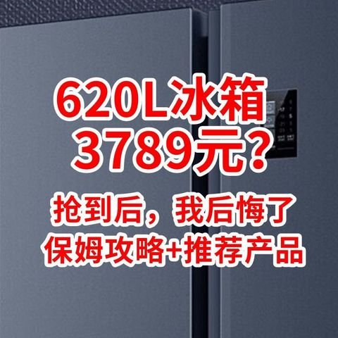 笑死，抢了台620L巨型冰箱，忘了房子还没装修好！保姆级【开箱评测】+【深度思考】