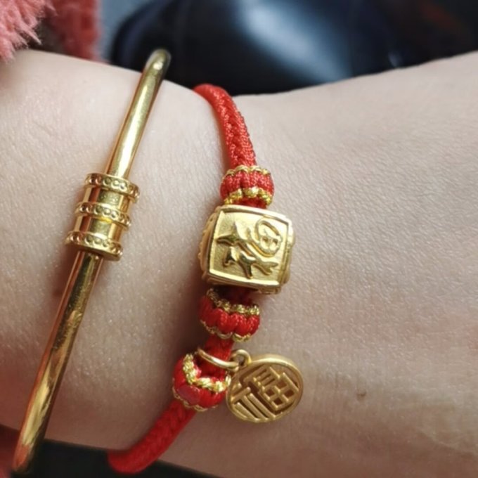 壹仟俩黄金手镯/手链/脚链