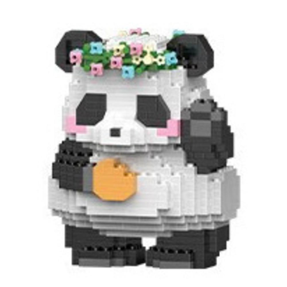 🧩✨益智玩具必备！超可爱积木熊猫花花，体验一下拼装乐趣吧！